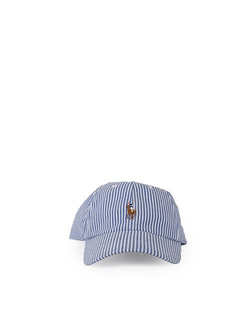 Cappello Seersucker a righe POLO RALPH LAUREN | 211967368001